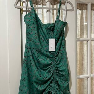 Lovers + Friends Green Floral Mini Dress